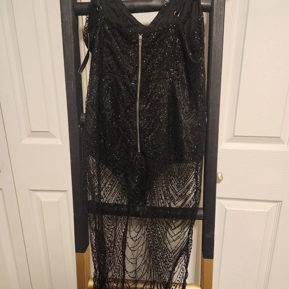 Fashion Nova Glittering Black Dress - Picture 3 of 3